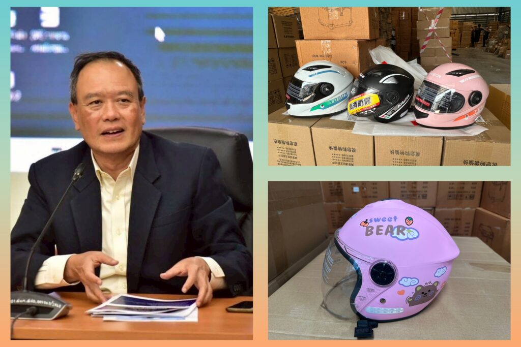 สมอ. บุกทลายคลังสินค้าย่านบางขุนเทียน ยึดหมวกกันน็อกเถื่อน-ปลอม มอก. กว่า 9,600 ใบ