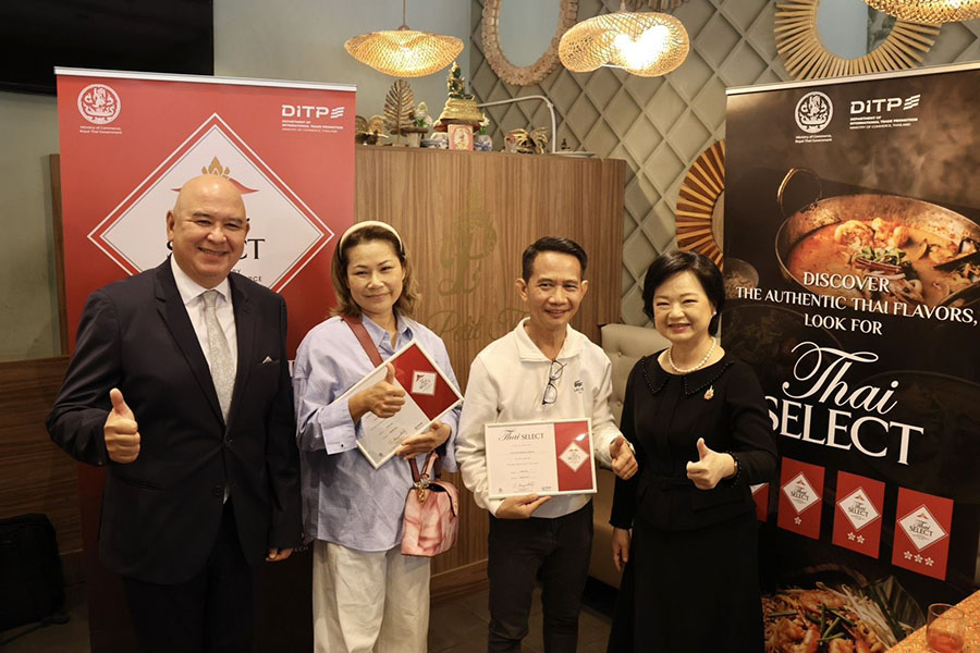 DITP ดันอาหารไทยไกลถึงโมร็อกโก มอบ Thai SELECT 2 ร้าน เสริมภาพลักษณ์ครัวไทยสู่โลก